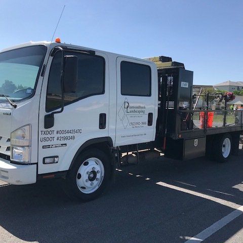White Truck — San Marcos, TX — Diamondback Landscaping & Lawn Care, Inc.