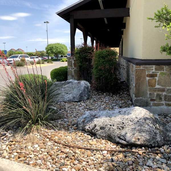 Commercial Store Hardscape — San Marcos, TX — Diamondback Landscaping & Lawn Care, Inc.