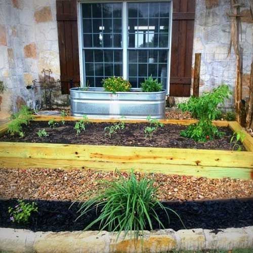 Plants on Wooden Container — San Marcos, TX — Diamondback Landscaping & Lawn Care, Inc.