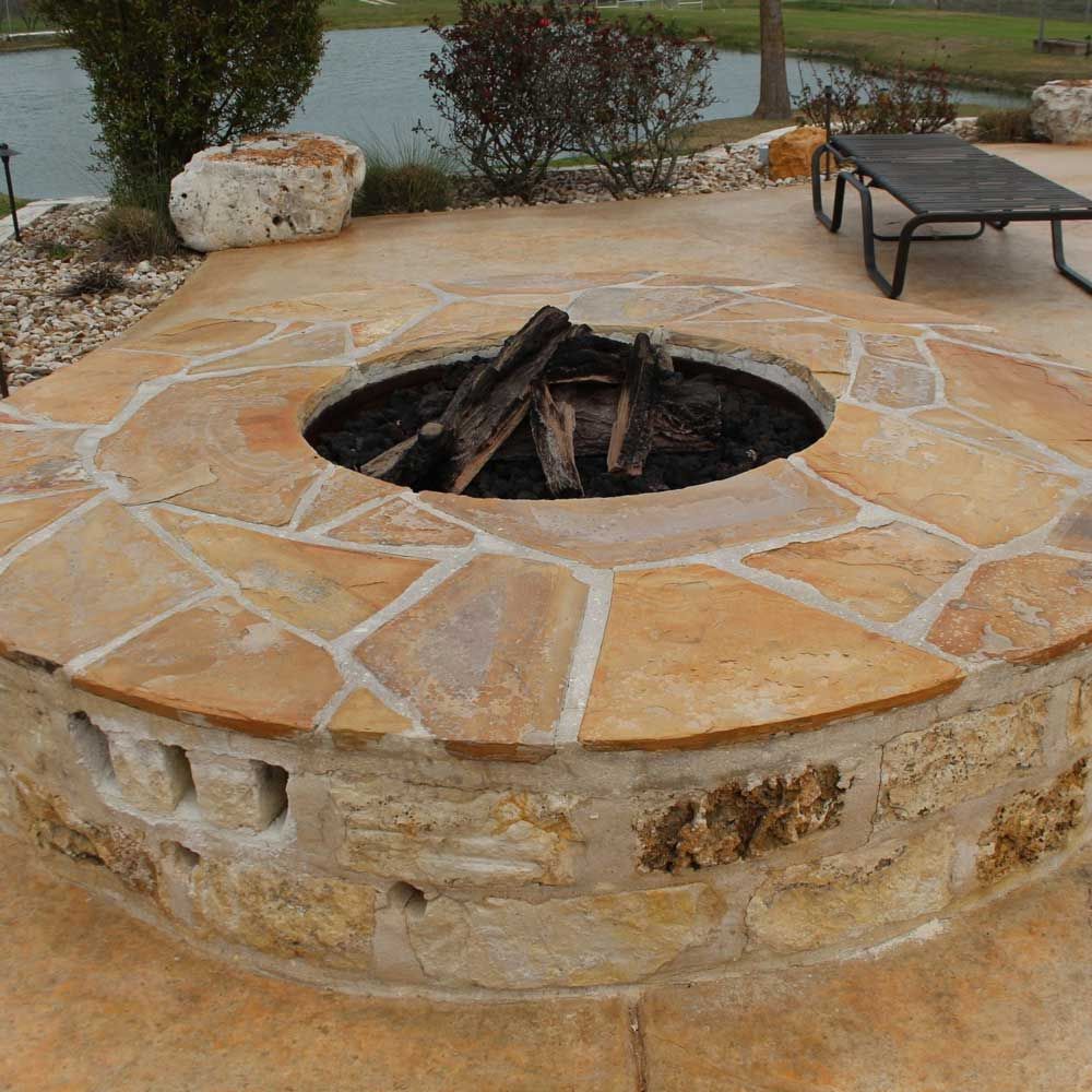 Stone Fireplace — San Marcos, TX — Diamondback Landscaping & Lawn Care, Inc.