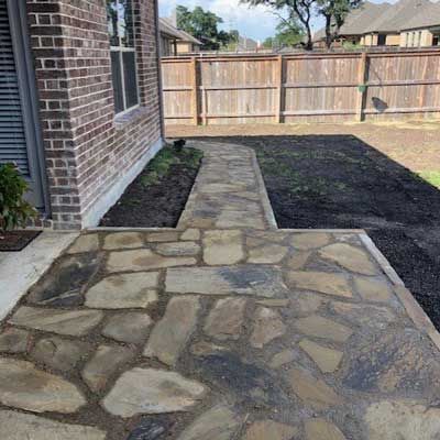 Old Patio — San Marcos, TX — Diamondback Landscaping & Lawn Care, Inc.