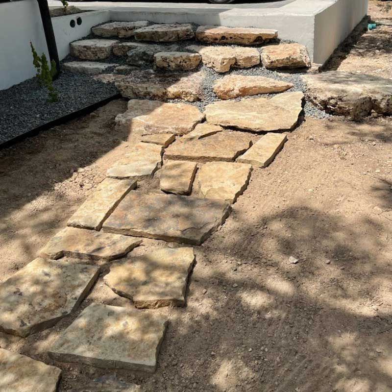 Stone Steps — San Marcos, TX — Diamondback Landscaping & Lawn Care, Inc.