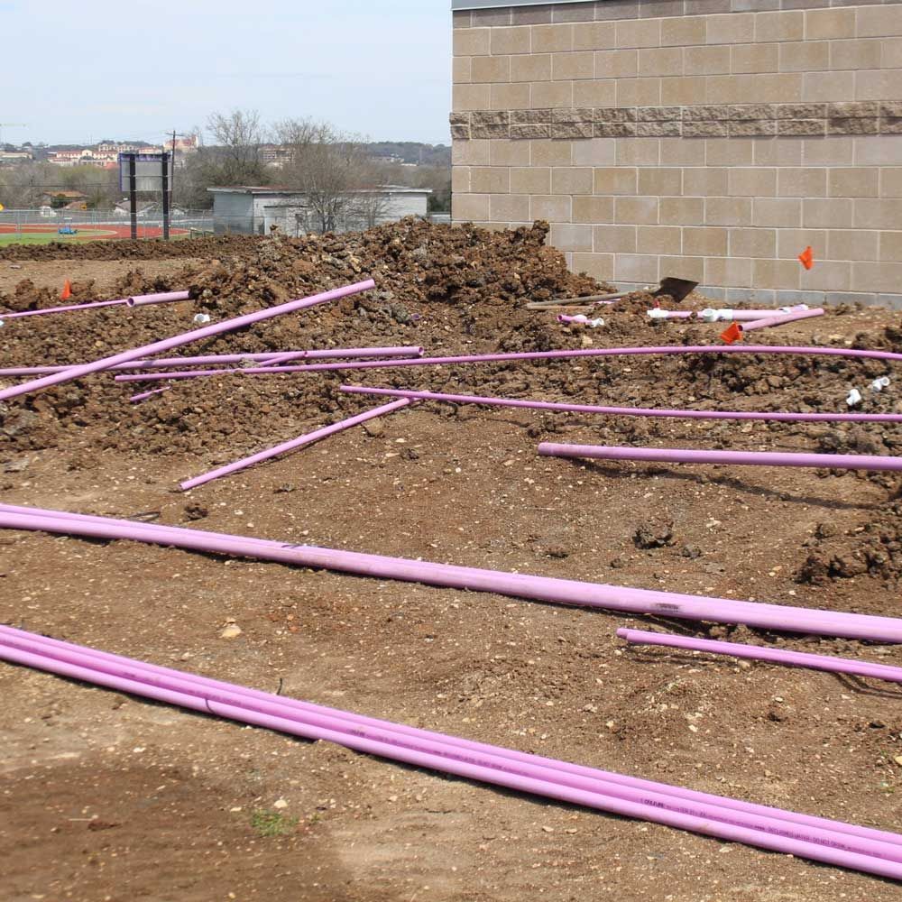 Pipes on the Ground — San Marcos, TX — Diamondback Landscaping & Lawn Care, Inc.