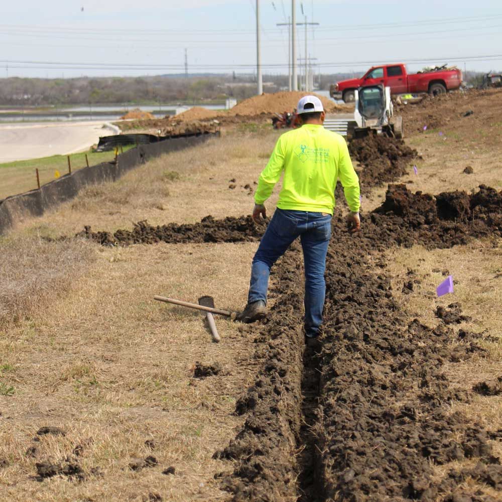Digging for Water Pipes — San Marcos, TX — Diamondback Landscaping & Lawn Care, Inc.