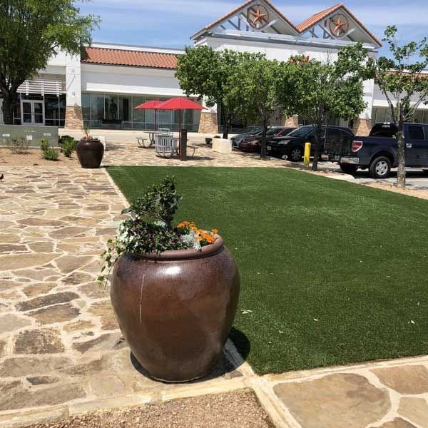 Large Urn with Plants — San Marcos, TX — Diamondback Landscaping & Lawn Care, Inc.