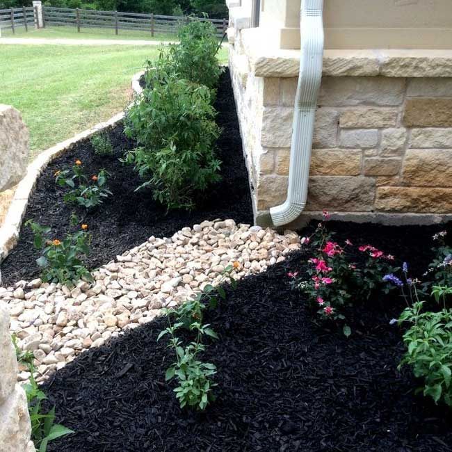 Plants with Mulch — San Marcos, TX — Diamondback Landscaping & Lawn Care, Inc.