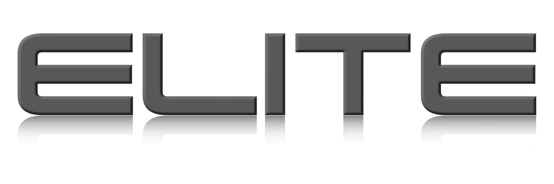The word elite that is on a white background