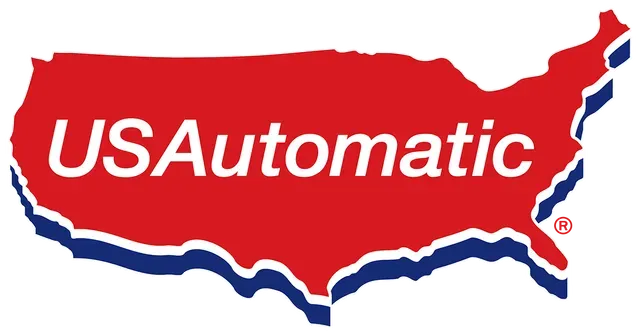 Usa automatic logo with a map of the united states
