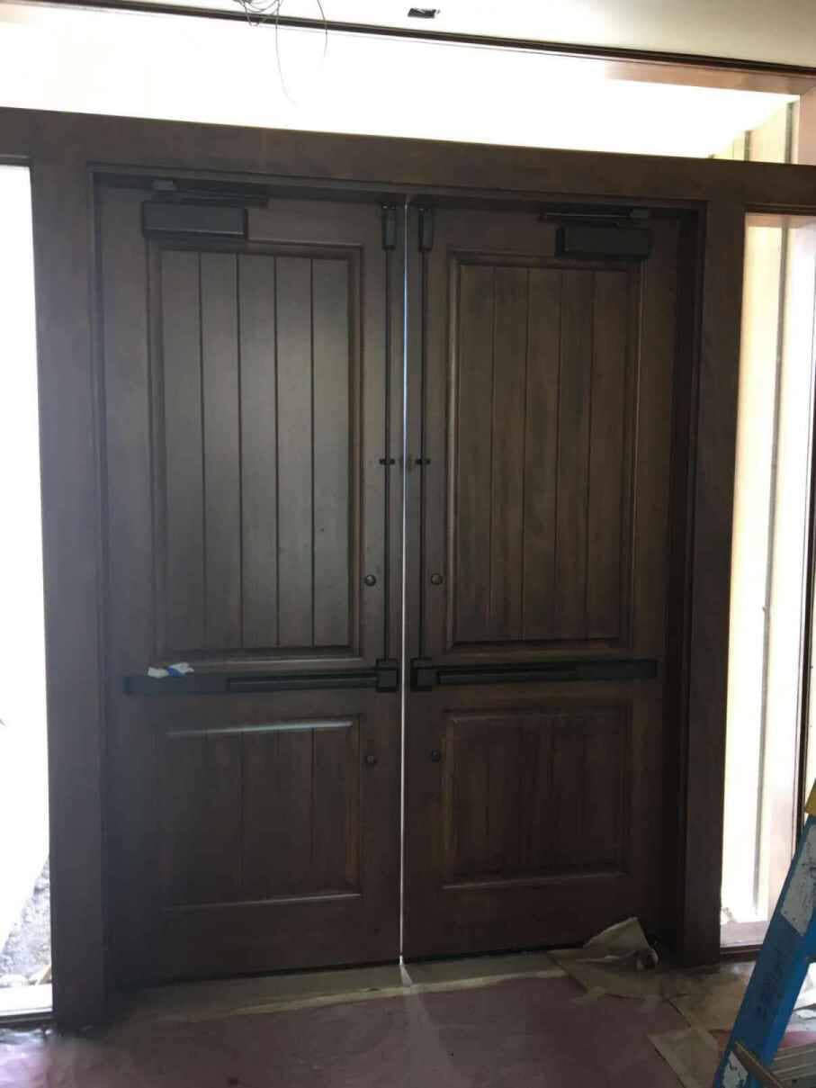 Double Brown Door - Commercial Door Installers In Murrieta, CA