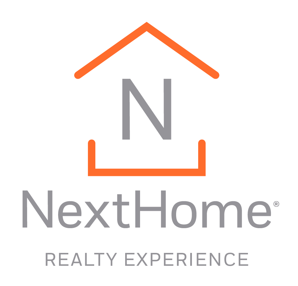 A blue realtor logo on a white background