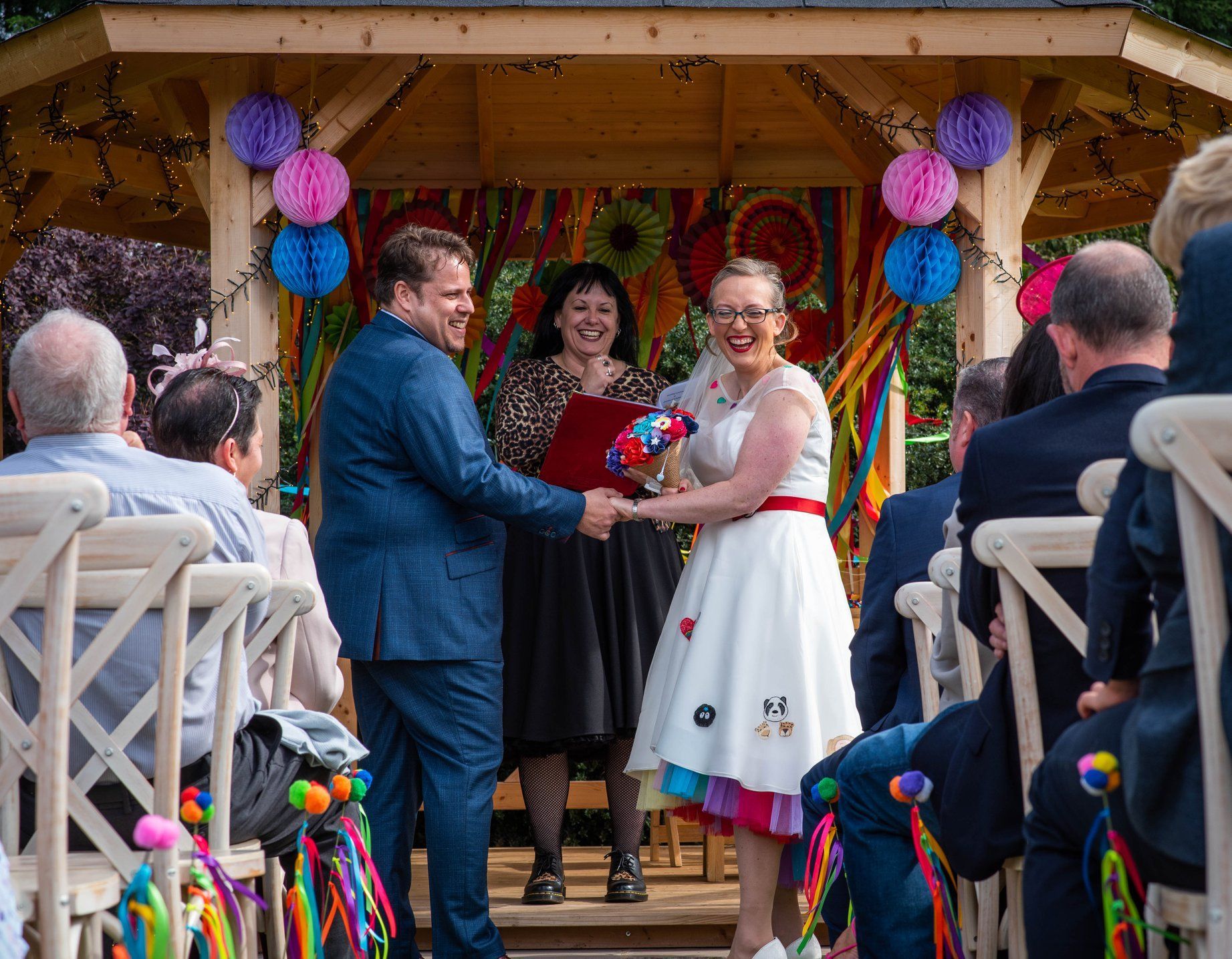 A Colourful Celebration: Chris & Sammy's Westfield Farm Wedding