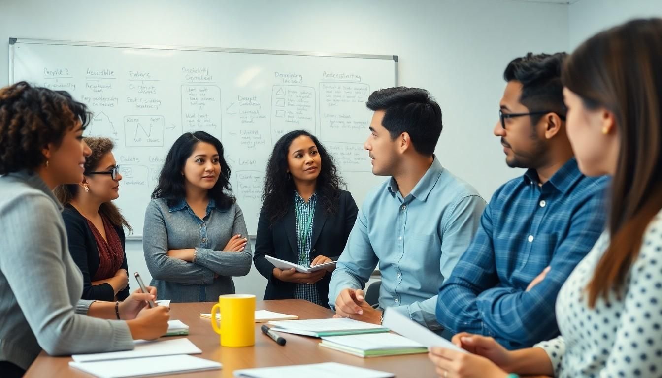 People in a meeting- ADA Compliance Checklist