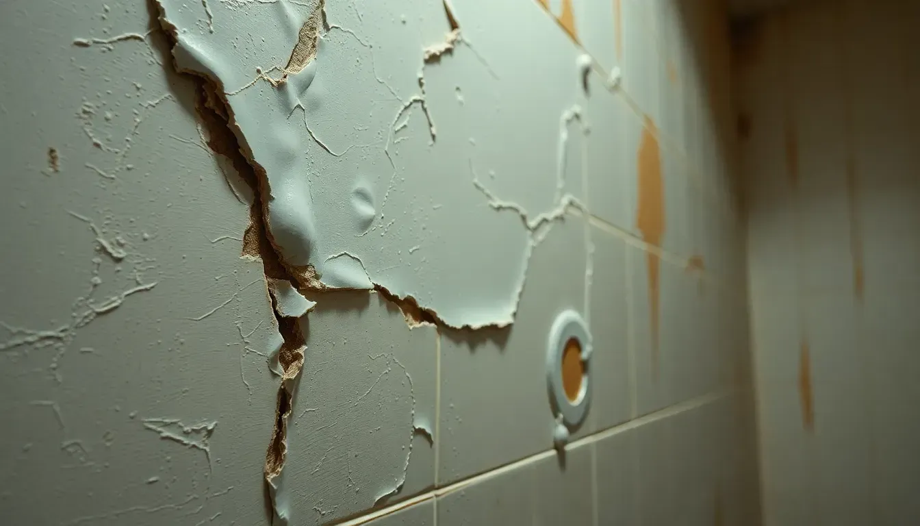 Bubbles under a wall
