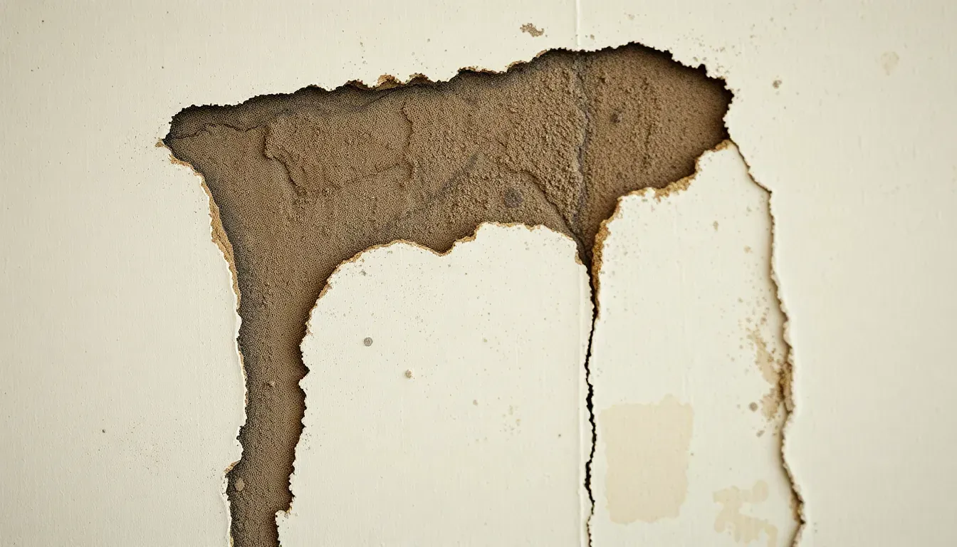 Mold behind a wall