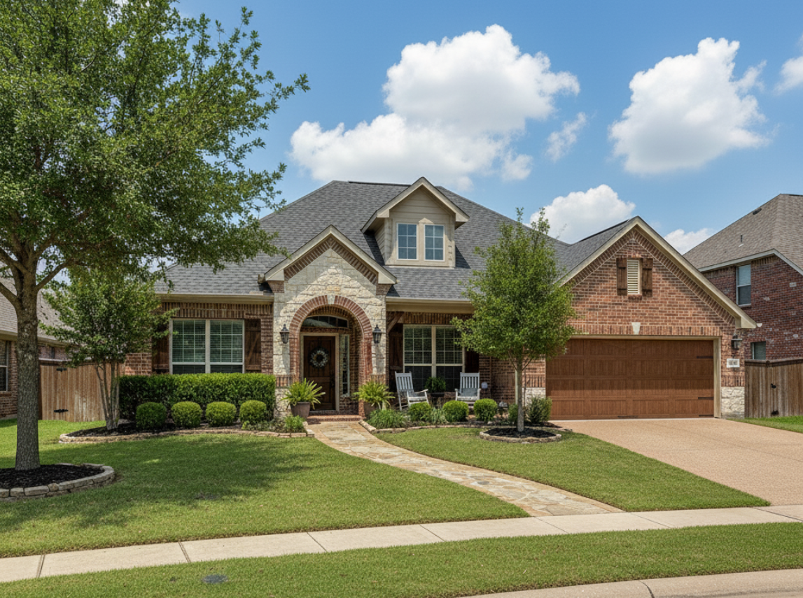 exterior of a suburban home with a well-kept yard, suggesting a property ready for home inspection