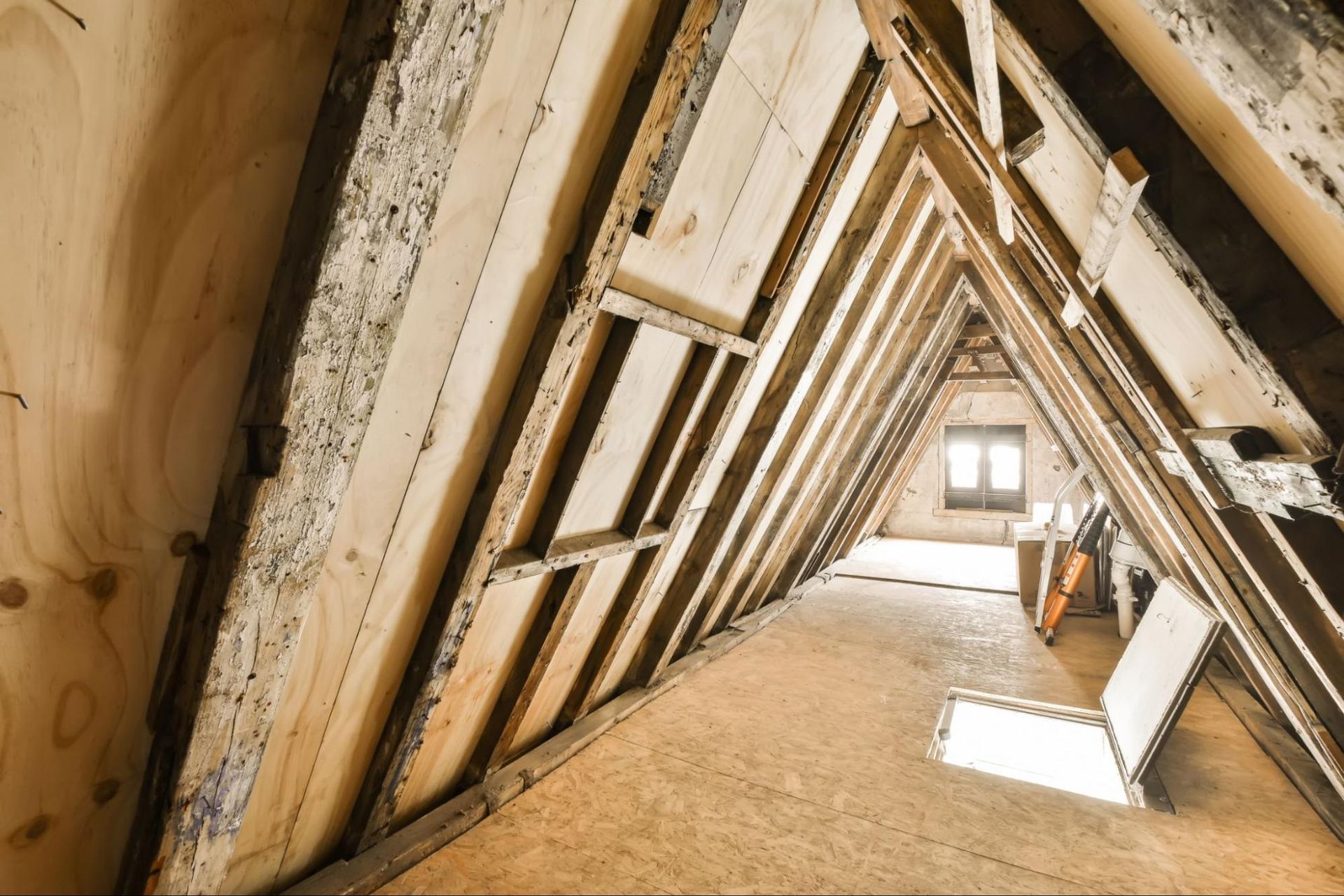 attic of a house
