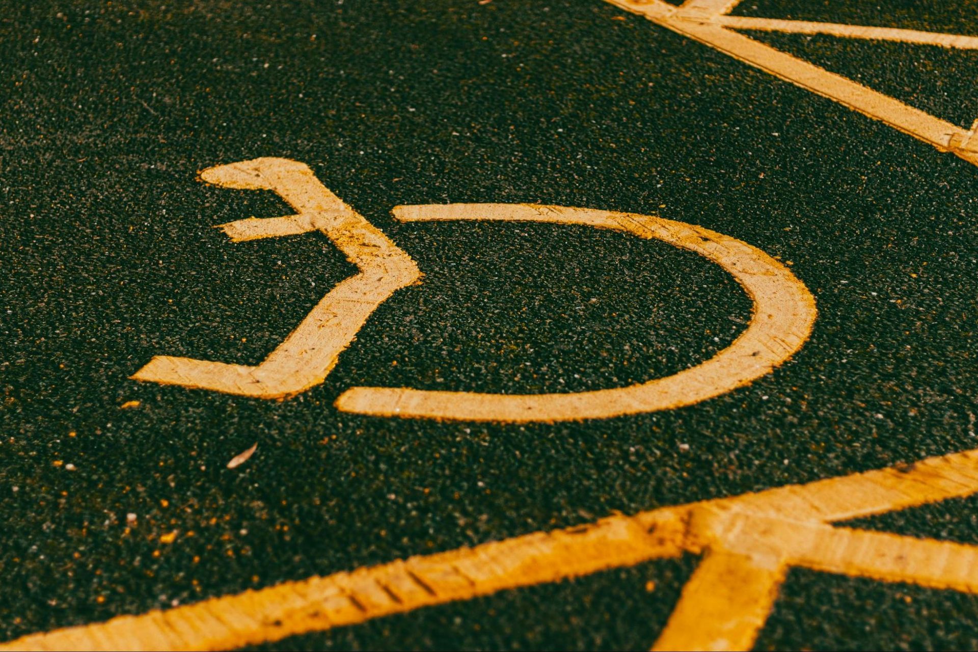 access symbol on road