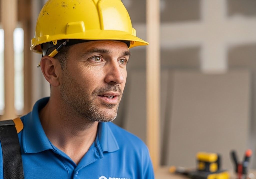 home inspector, symbolizing how to optimize property maintenance response times