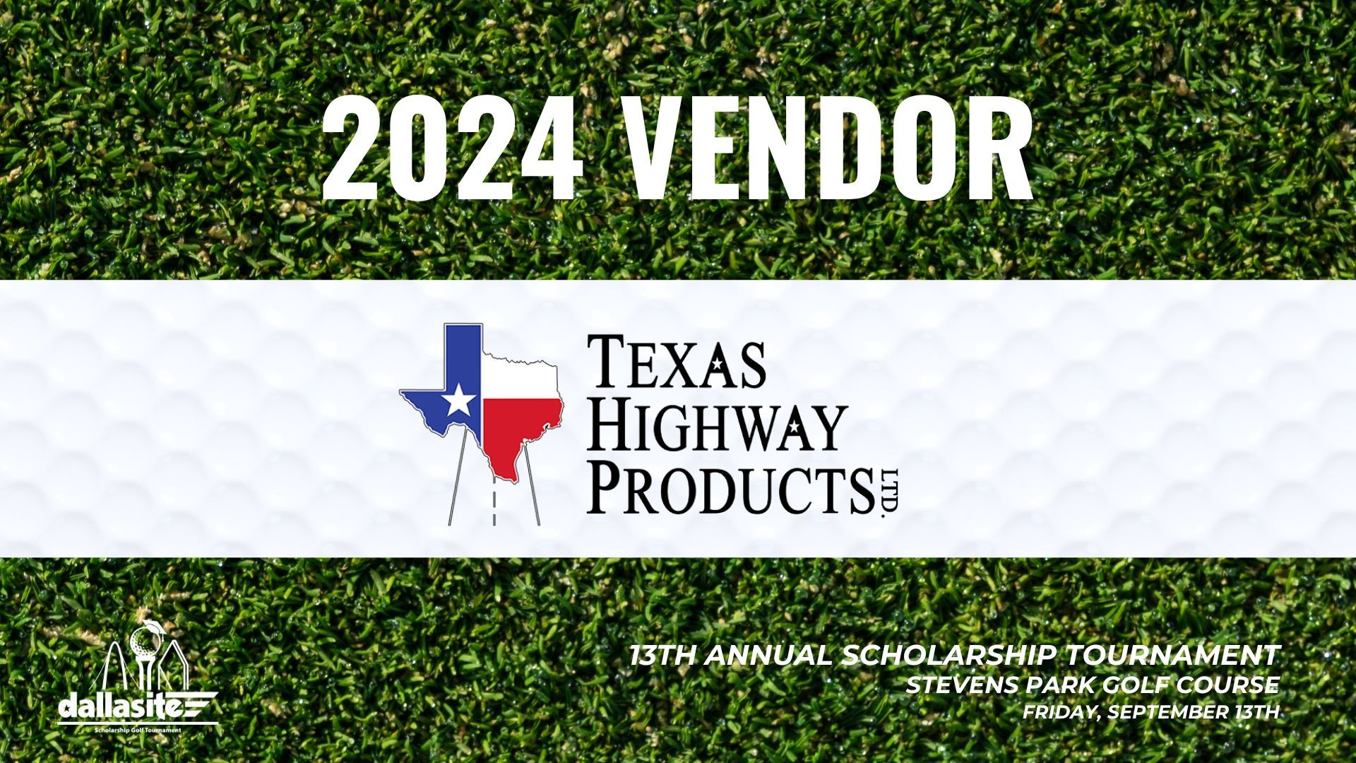 The texas highway products logo is on a green background.