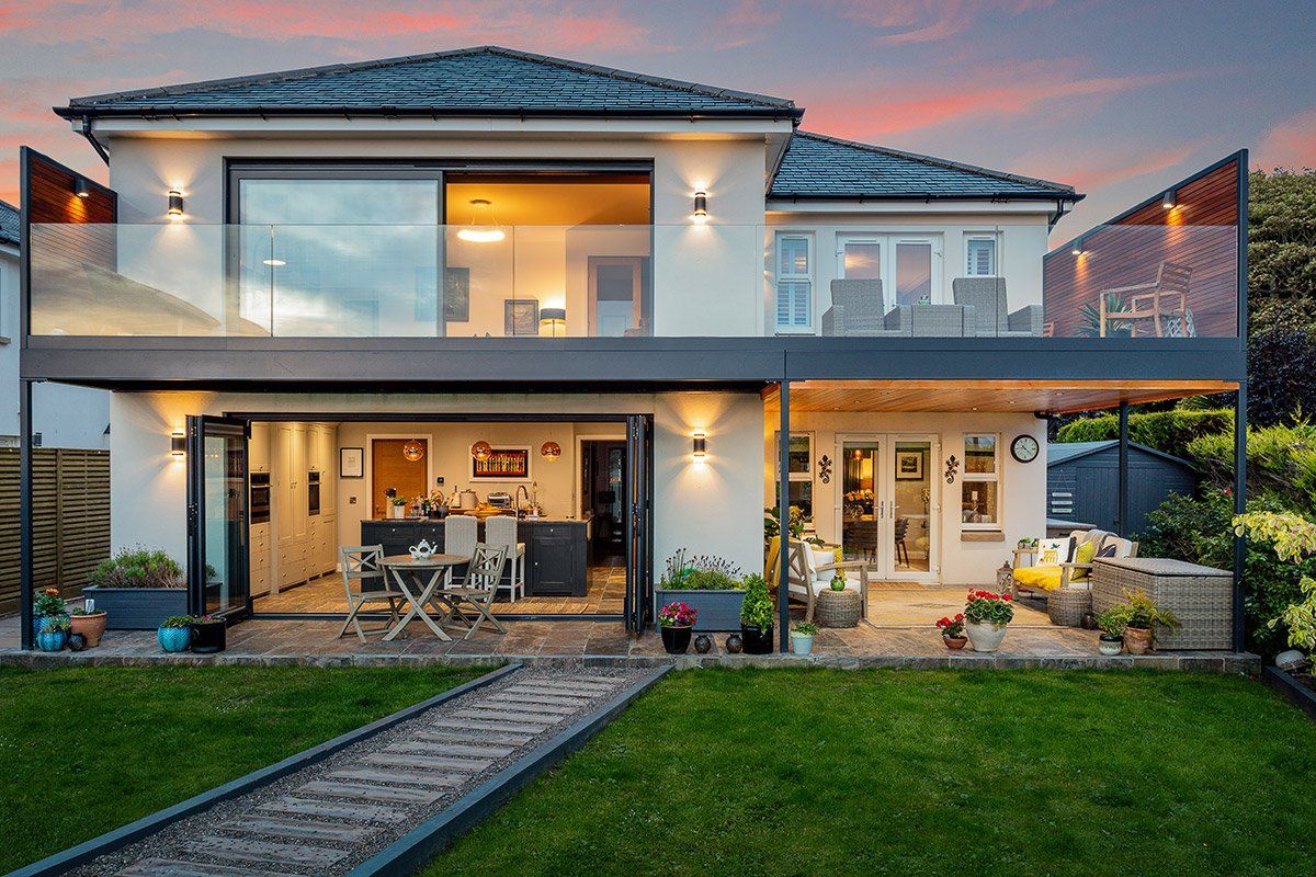 Inside looking out into garden at Abercrombie Drive, Ayr