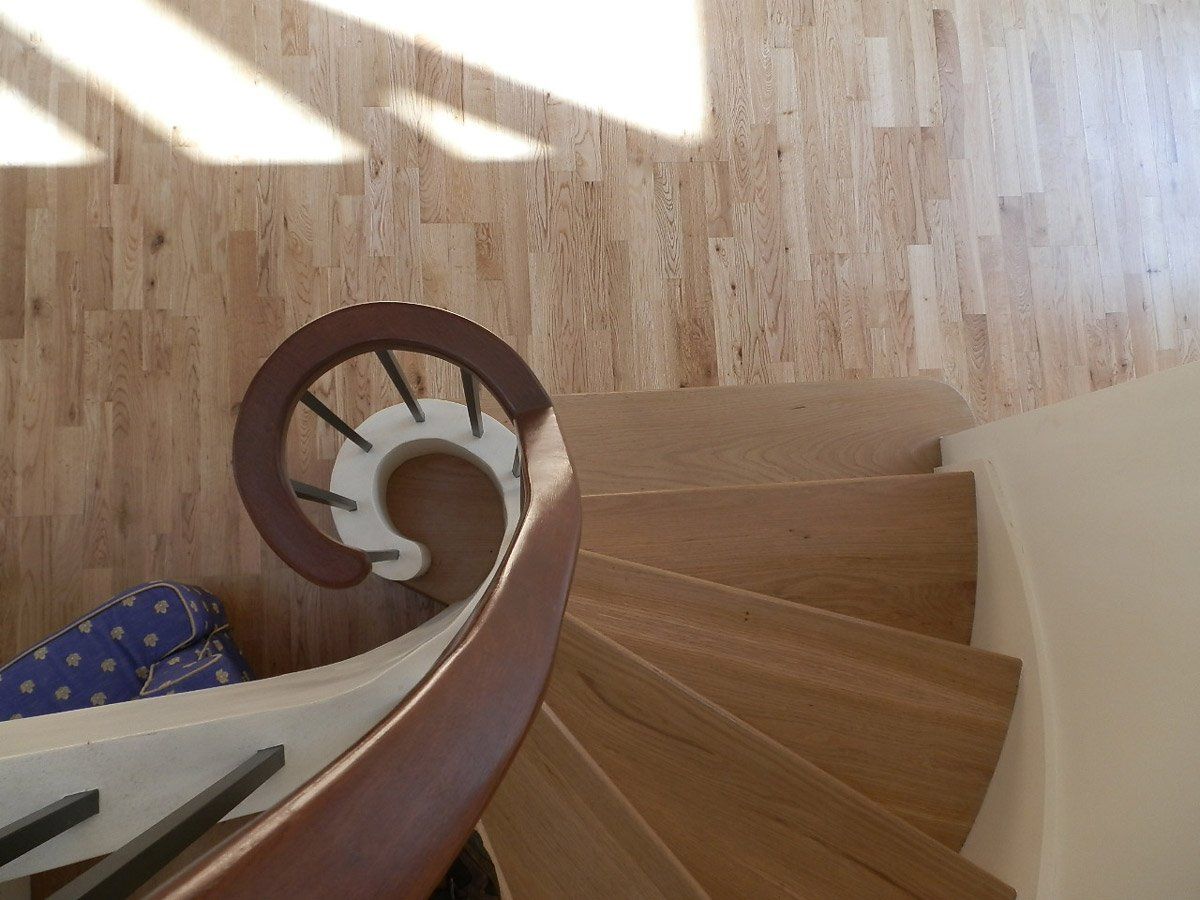 top view of wooden staircase at Bellevue Road, Ayr