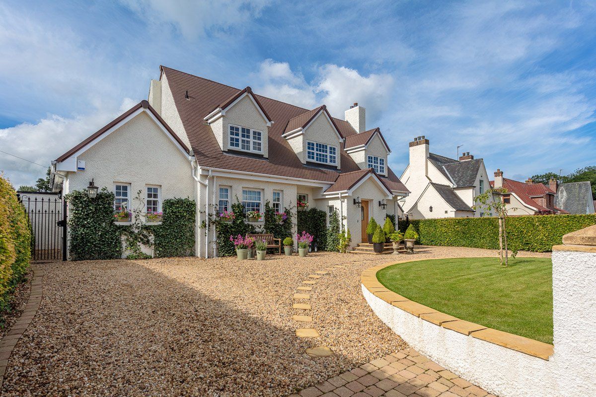 Another  looking back at the house Ewenfield Road, Ayr