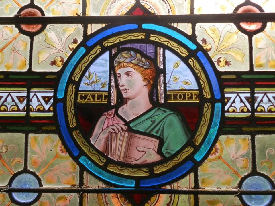 Stained glass window at Killochan Castle, Girvan