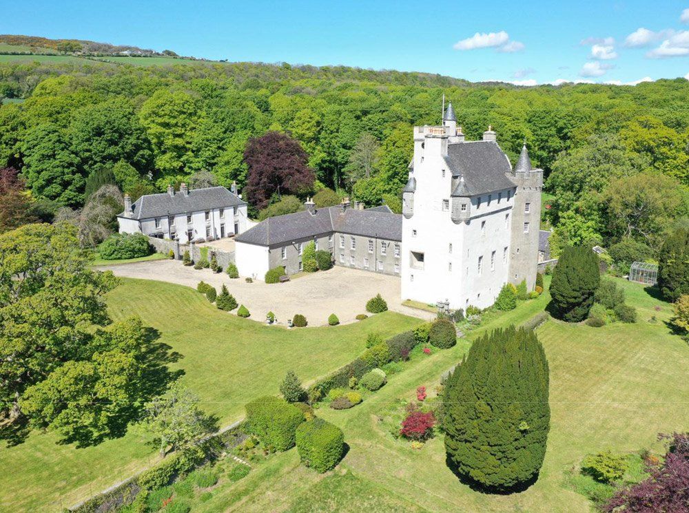 Outside in the gardens of Killochan Castle, Girvan