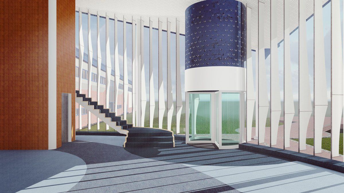 Inside front 3D technical view Spirit AeroSystems, Prestwick Airport