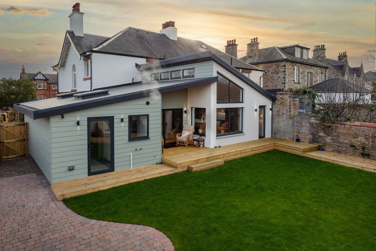 View from the garden looking at extension St Meddans Street, Troon