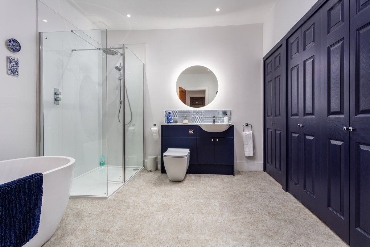 Inside showroom at St Meddans Street, Troon