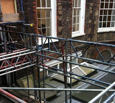 scaffolding for building works