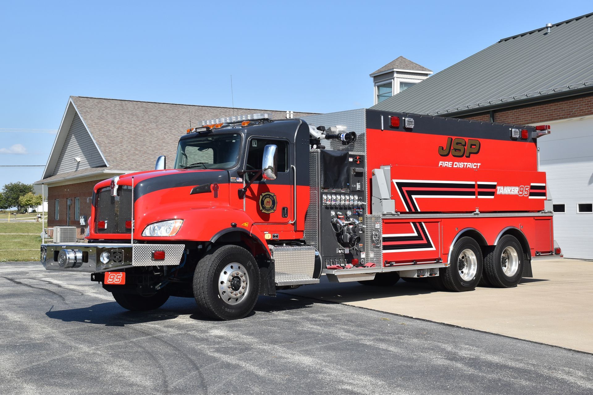 New Red Fire Truck