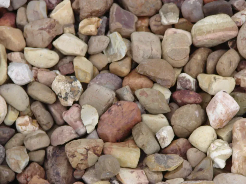 A pile of rocks of different sizes and colors