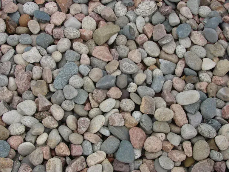 A pile of rocks of different sizes and colors