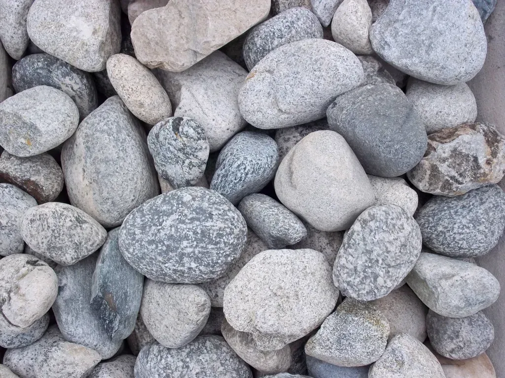 A pile of rocks sitting on top of each other on a table.