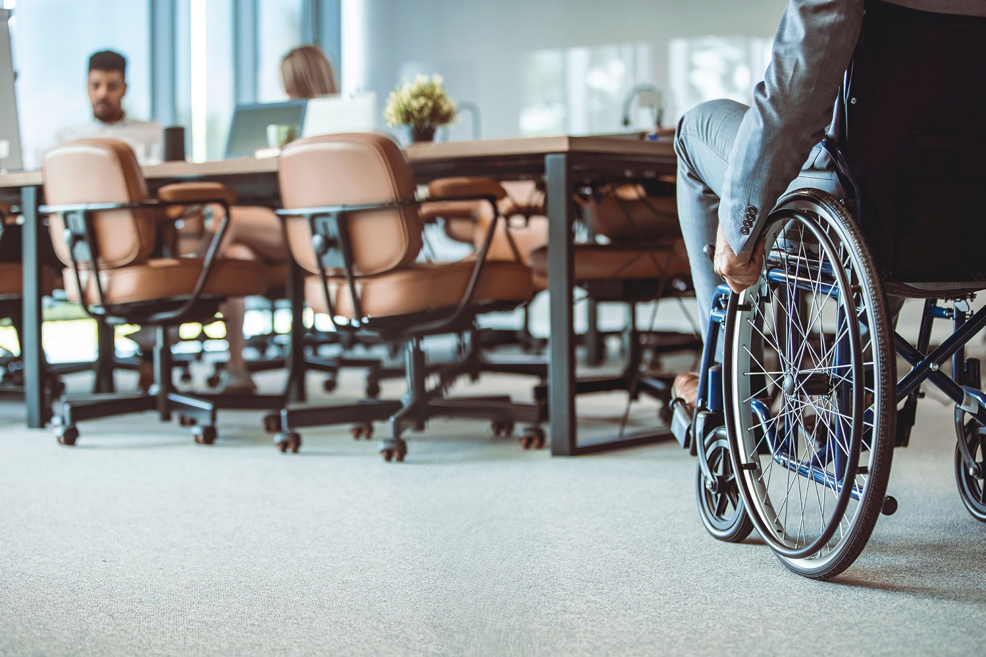 businessman in a wheelchair