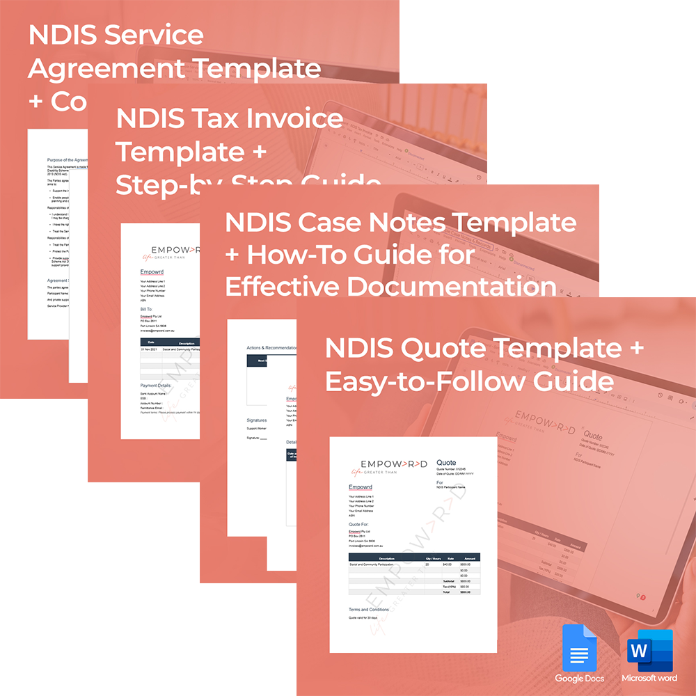 NDIS Case Notes Template