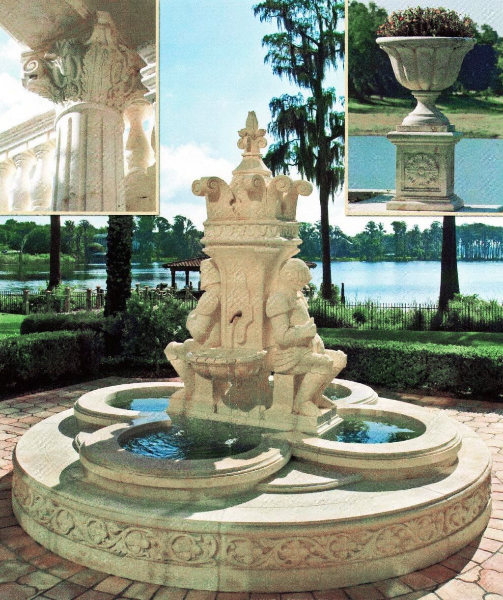 Alexander Widmann, Spring Fountain, natural stone, limestone, Vicenza, marble, Italy