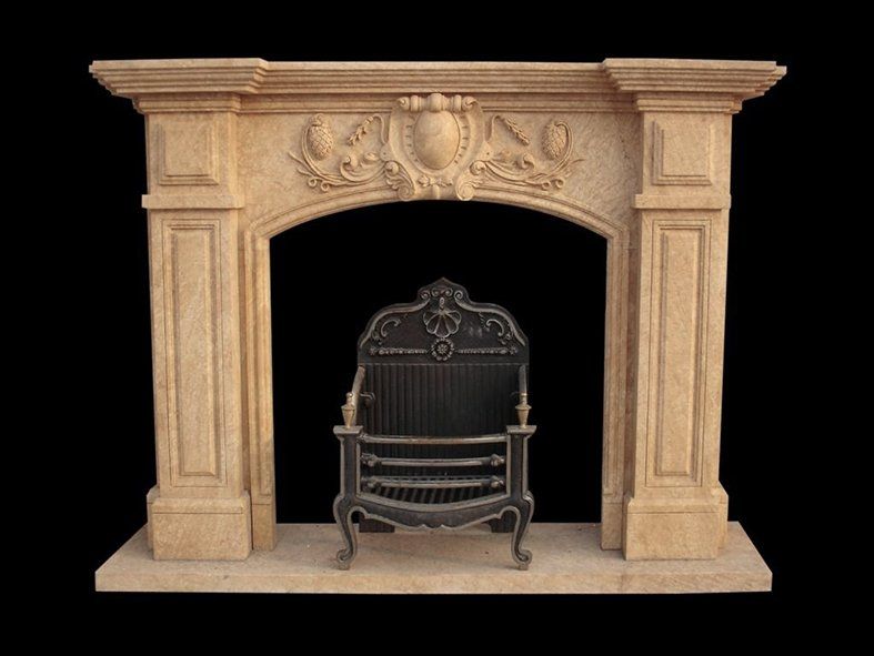 Alexander Widmann, Natural Stone Fireplace, limestone, marble, Vicenza, hand made in Italy