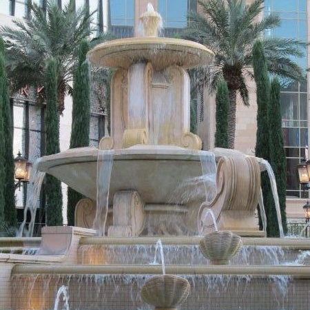 Alexander Widmann, natural stone, pool fountain, Hotell Venetian