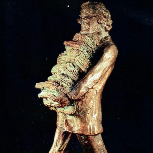 Getrud_Mitterstieler_Widmann_Bronze_Skulptur_Figur_Statue_Bibliothekar_cm