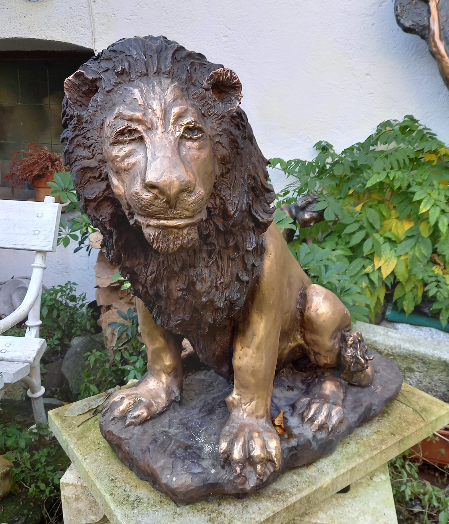 Getrud Mitterstieler-Widmann, Bronze, Figuren, Skulpturen, Statuen, Gartenfiguren, Algund, Südtirol, Italien