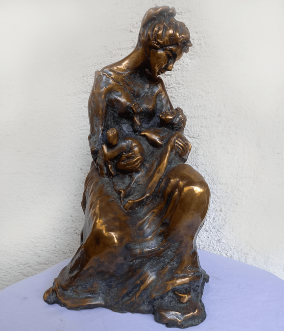 Getrud Mitterstieler-Widmann, Bronze, Figuren, Skulpturen, Statuen, kleine Figuren, Algund, Südtirol, Italien