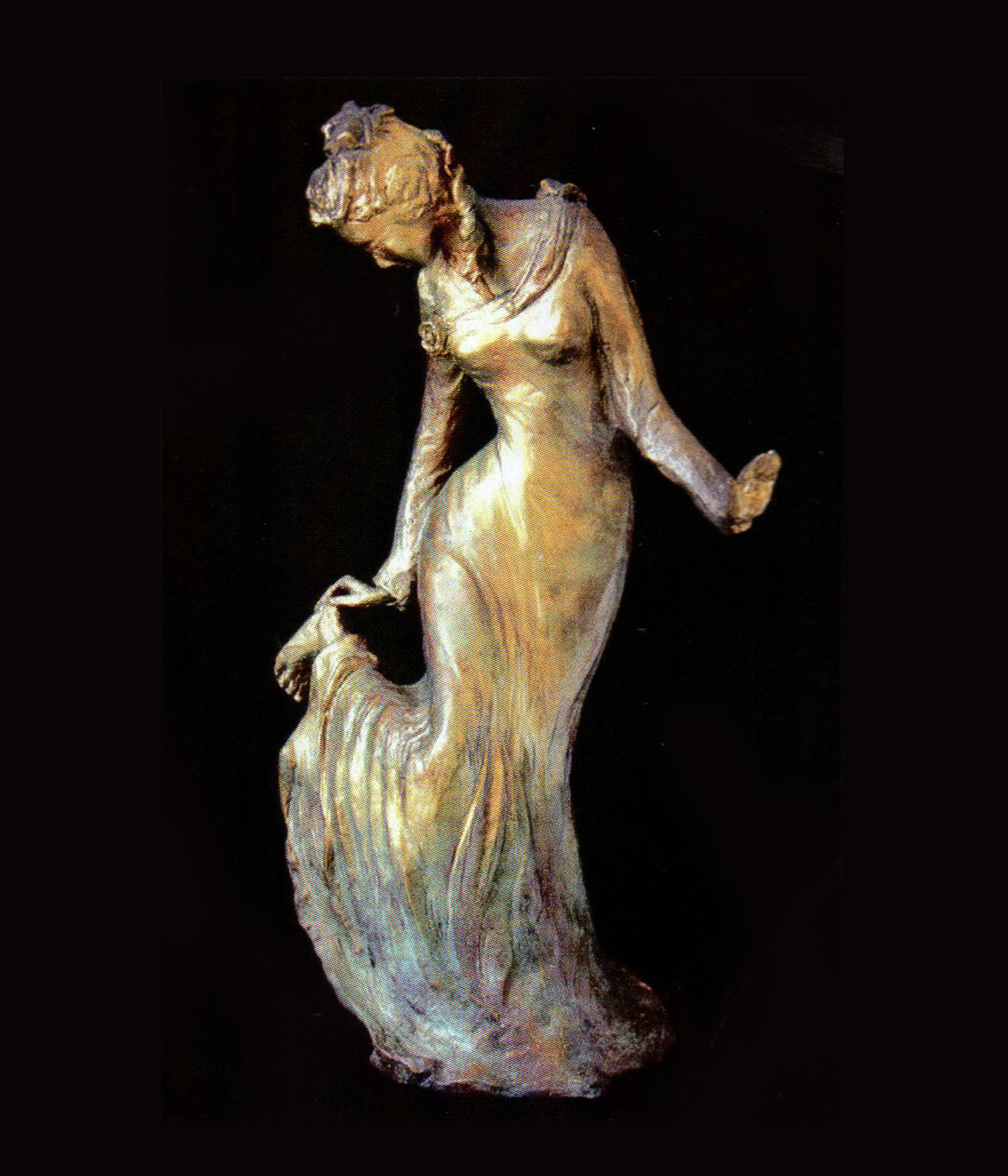 Getrud Mitterstieler-Widmann, Bronze, Figuren, Skulpturen, Statuen, kleine Figuren, Algund, Südtirol, Italien