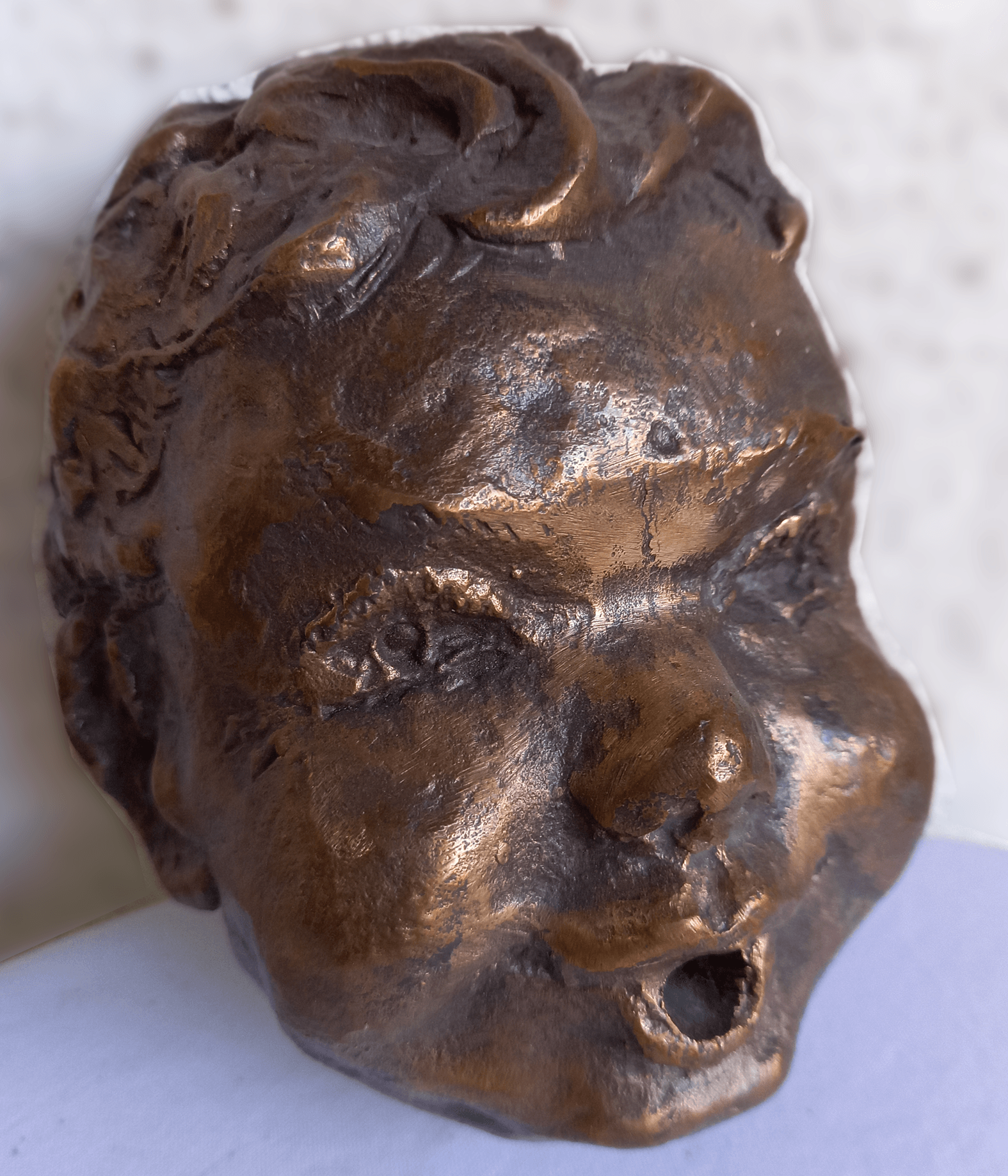 Gertrud Mitterstieler-Widmann, Algund, Südtirol, Bronze Skulptur, Statue, Brunnen Figur, junger bacchus, Länge: