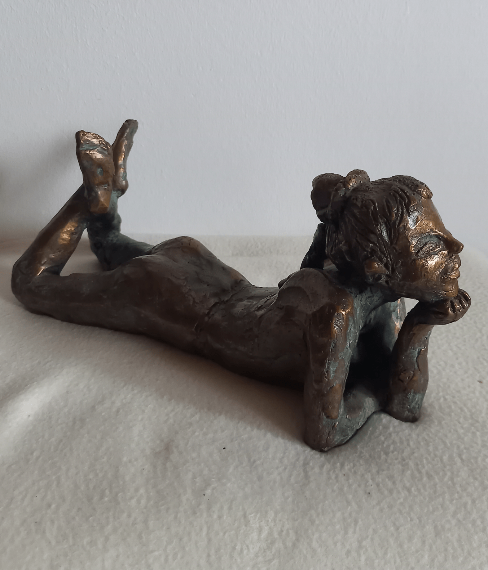 Gertrud Mitterstieler-Widmann, Algund, Südtirol, Bronze Skulptur, Statue, Brunnen Figur