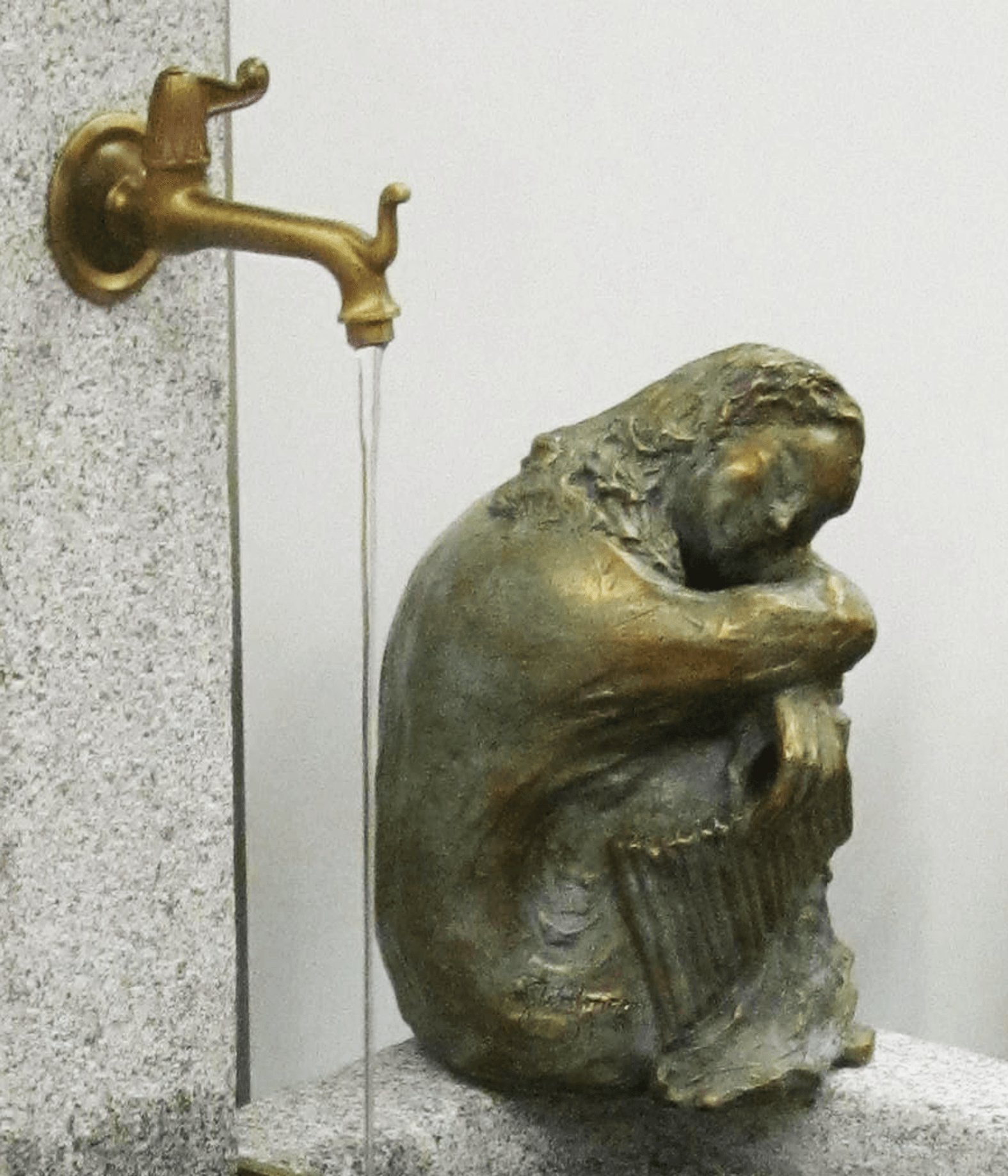 Getrud Mitterstieler-Widmann, Bronze, Figuren, Skulpturen, Statuen, Brunnenfiguren, Gartenfiguren, Algund, Südtirol, Italien