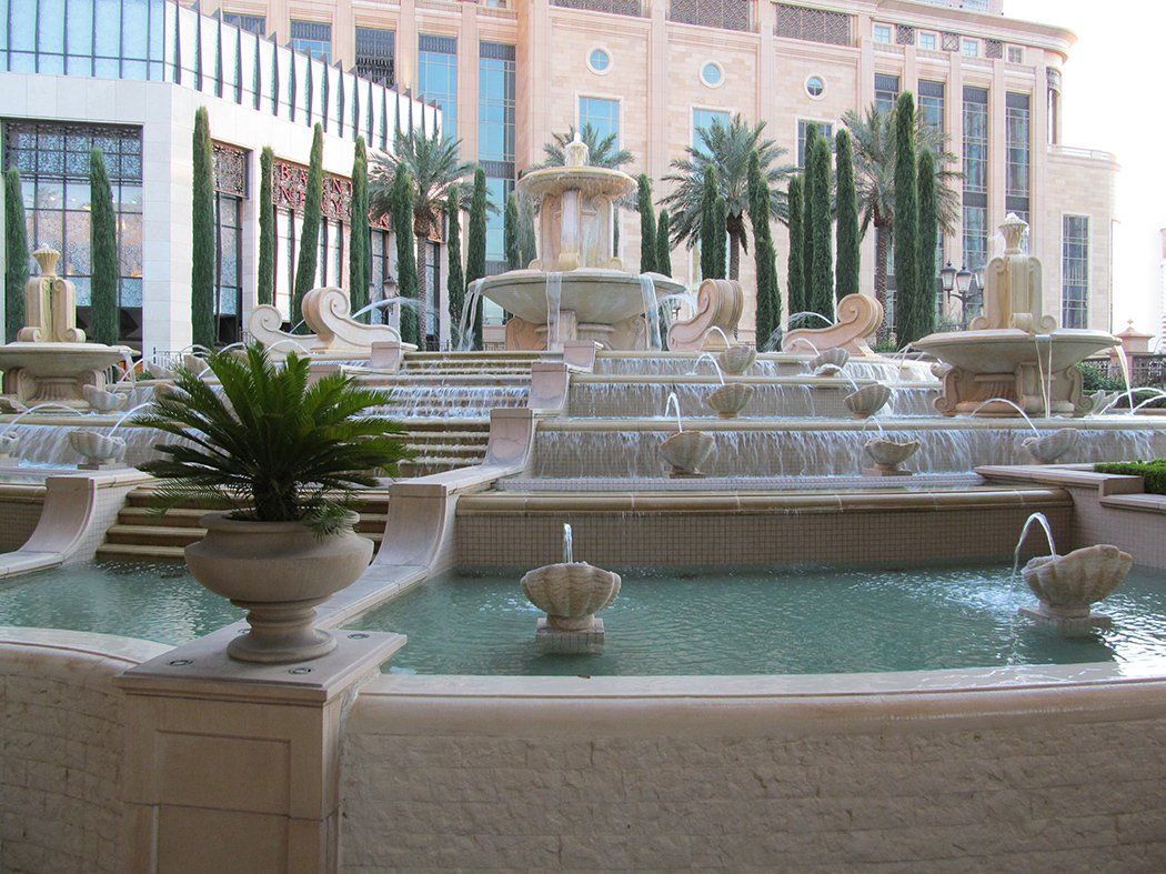 Alexander Widmann, Spring Fountain, natural stone, Naturstein, Springbrunnen, limestone, Vicenza, marble, Hotel Venetian, Las Vegas