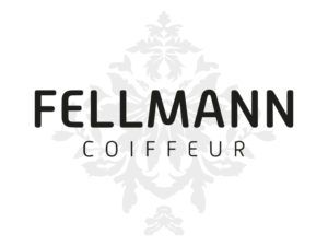 Ein schwarz-weißes Logo für Fellmann Coiffeur